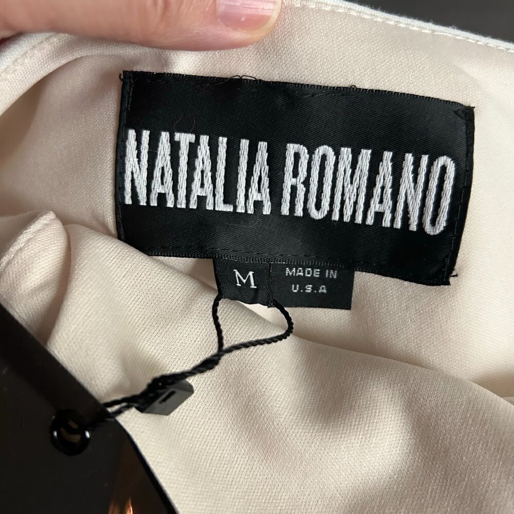 NATALIA ROMANO Cut Out Mini Bodycon Dress US M - Picture 5 of 6